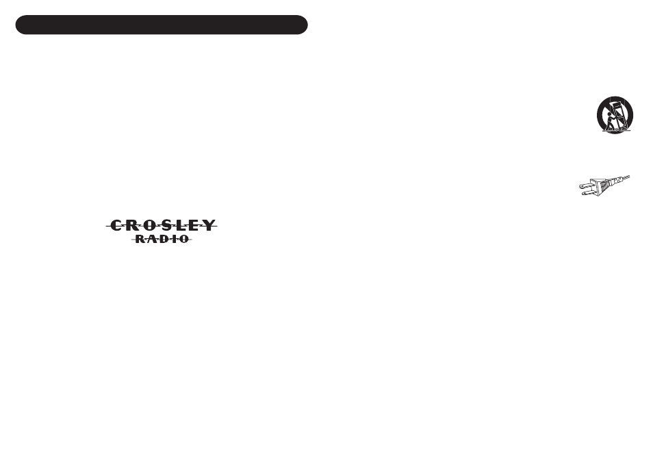 Important safety instruction, Warranty | Crosley Radio Crosley Queen Anne Console Stack-O-Matic CR87-S User Manual | Page 2 / 7