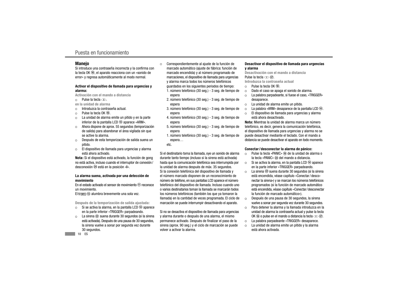 Puesta en funcionamiento | Dexaplan BA 611 User Manual | Page 12 / 50