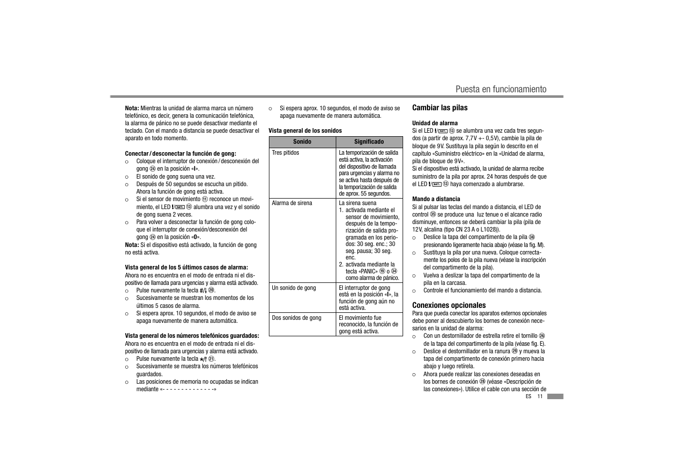Puesta en funcionamiento | Dexaplan BA 611 User Manual | Page 13 / 50