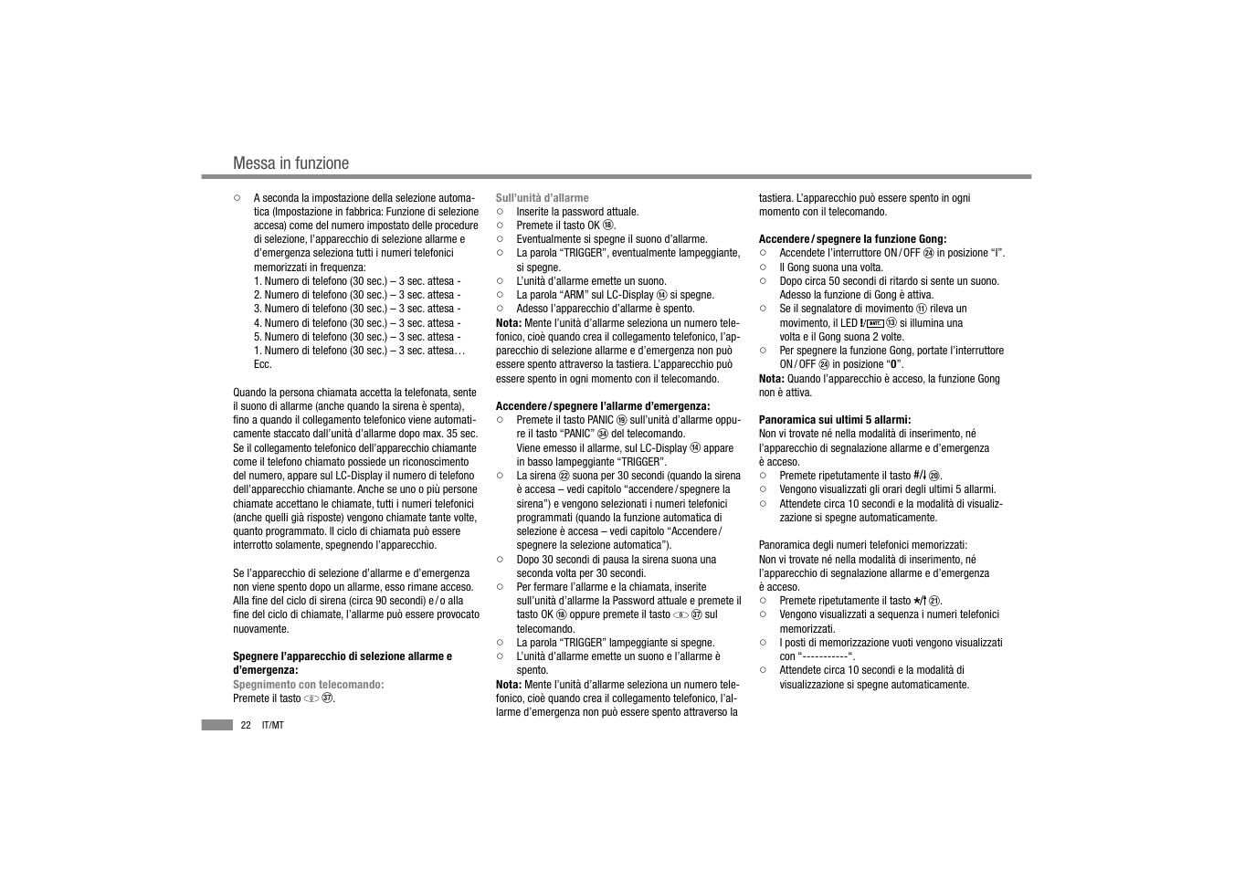 Messa in funzione | Dexaplan BA 611 User Manual | Page 24 / 50