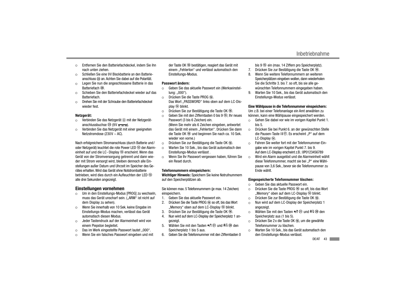 Inbetriebnahme | Dexaplan BA 611 User Manual | Page 45 / 50