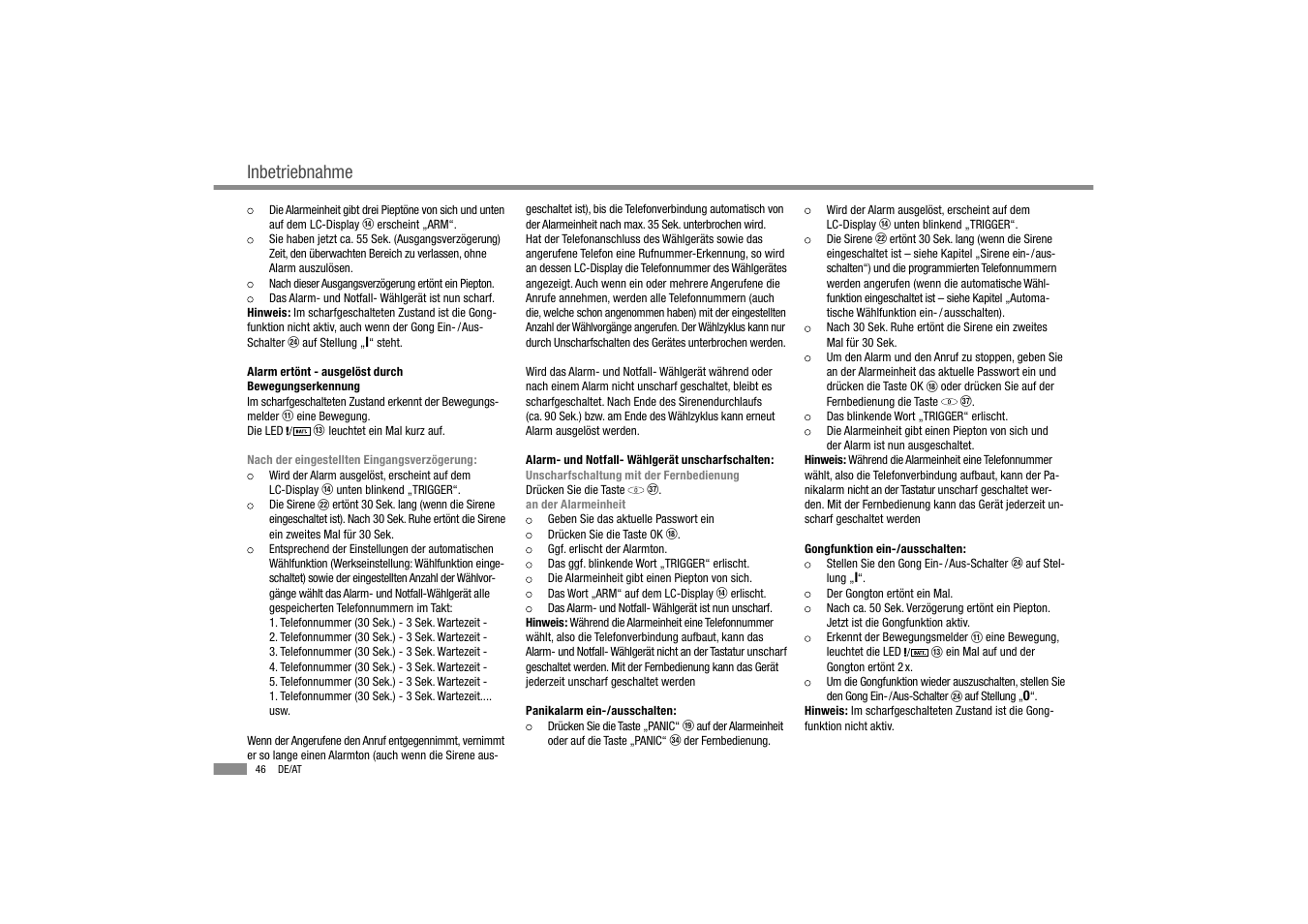 Inbetriebnahme | Dexaplan BA 611 User Manual | Page 48 / 50