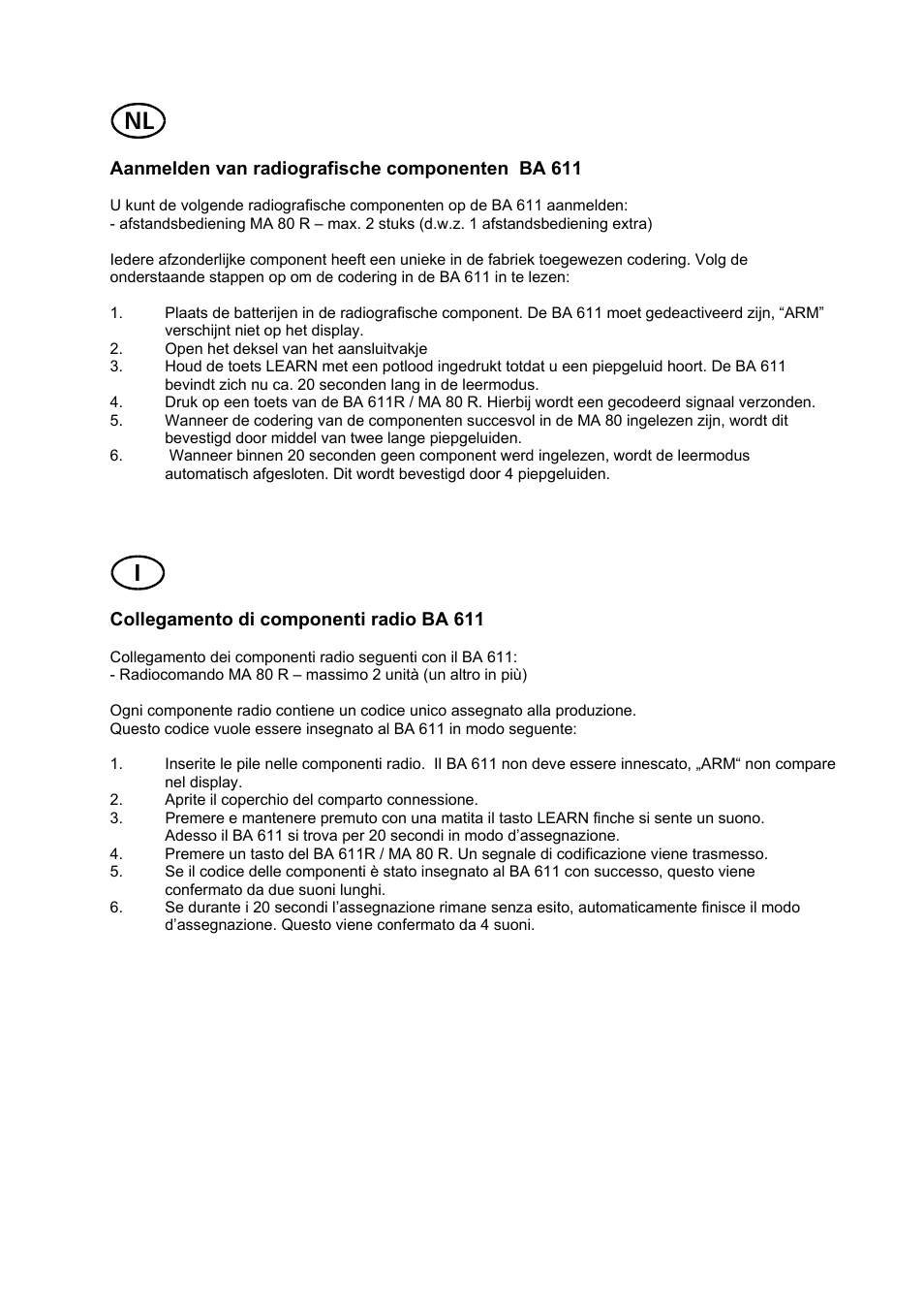 Dexaplan BA 611 R / MA 80 R User Manual | Page 2 / 2