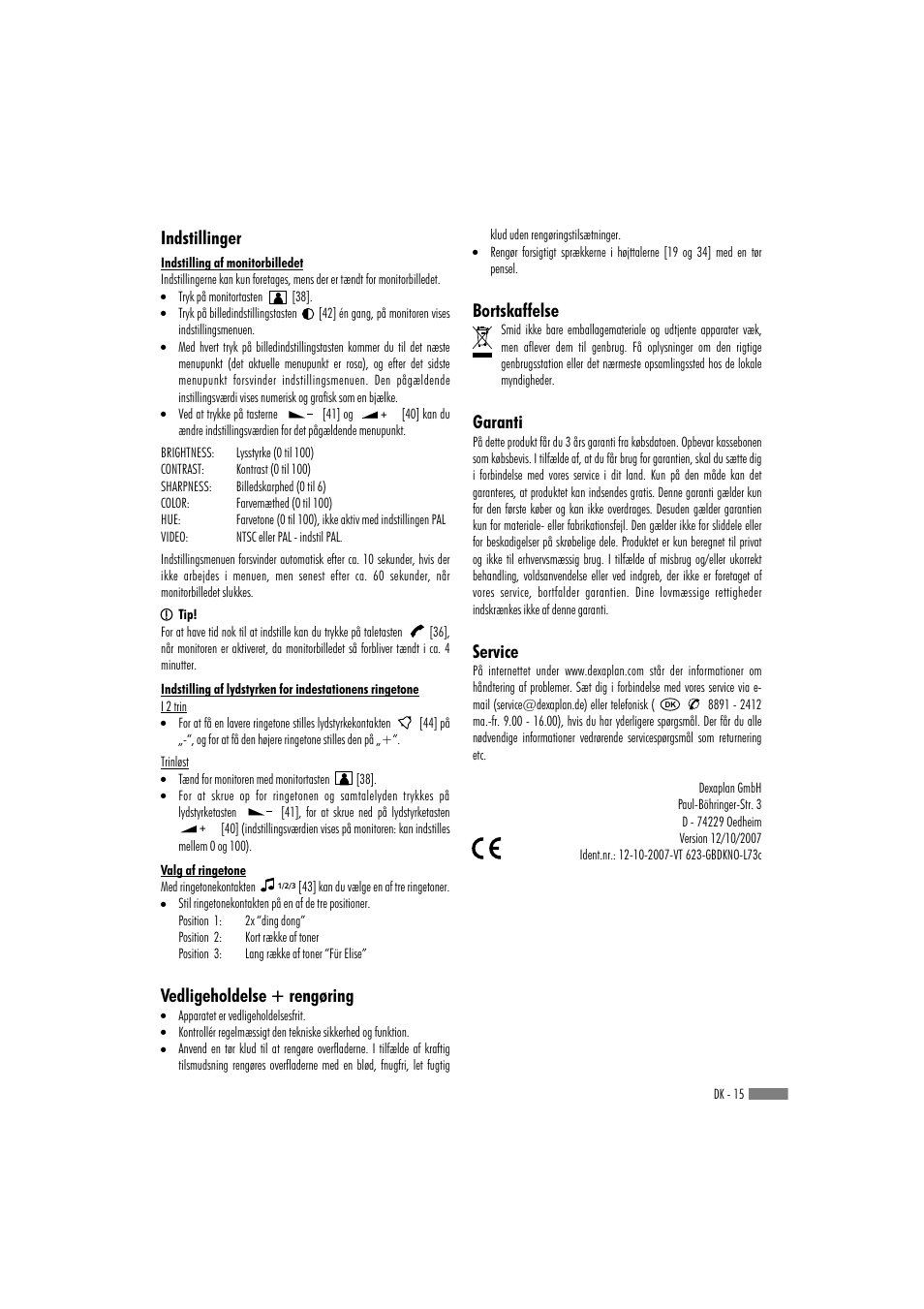 Dexaplan VT 623 User Manual | Page 13 / 22