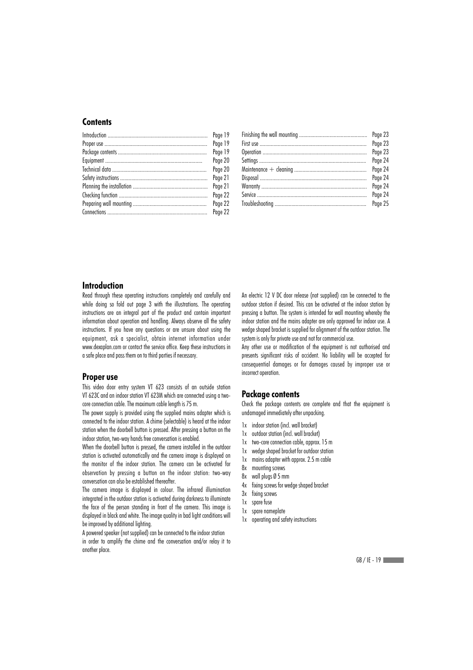 Dexaplan VT 623 User Manual | Page 17 / 30