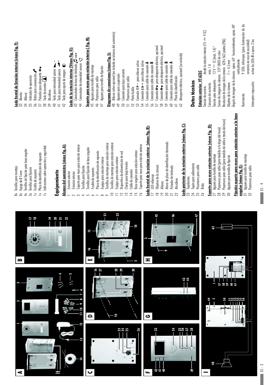 Datos técnicos, Equipamiento | Dexaplan VT 623 User Manual | Page 2 / 30