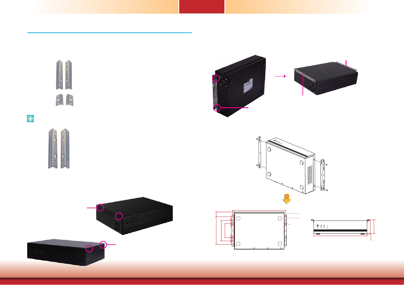 Chapter 6 - mounting options, Wall mount, Chapter 6 chapter 6 - mounting options | DFI DT122-CR Manual User Manual | Page 33 / 95