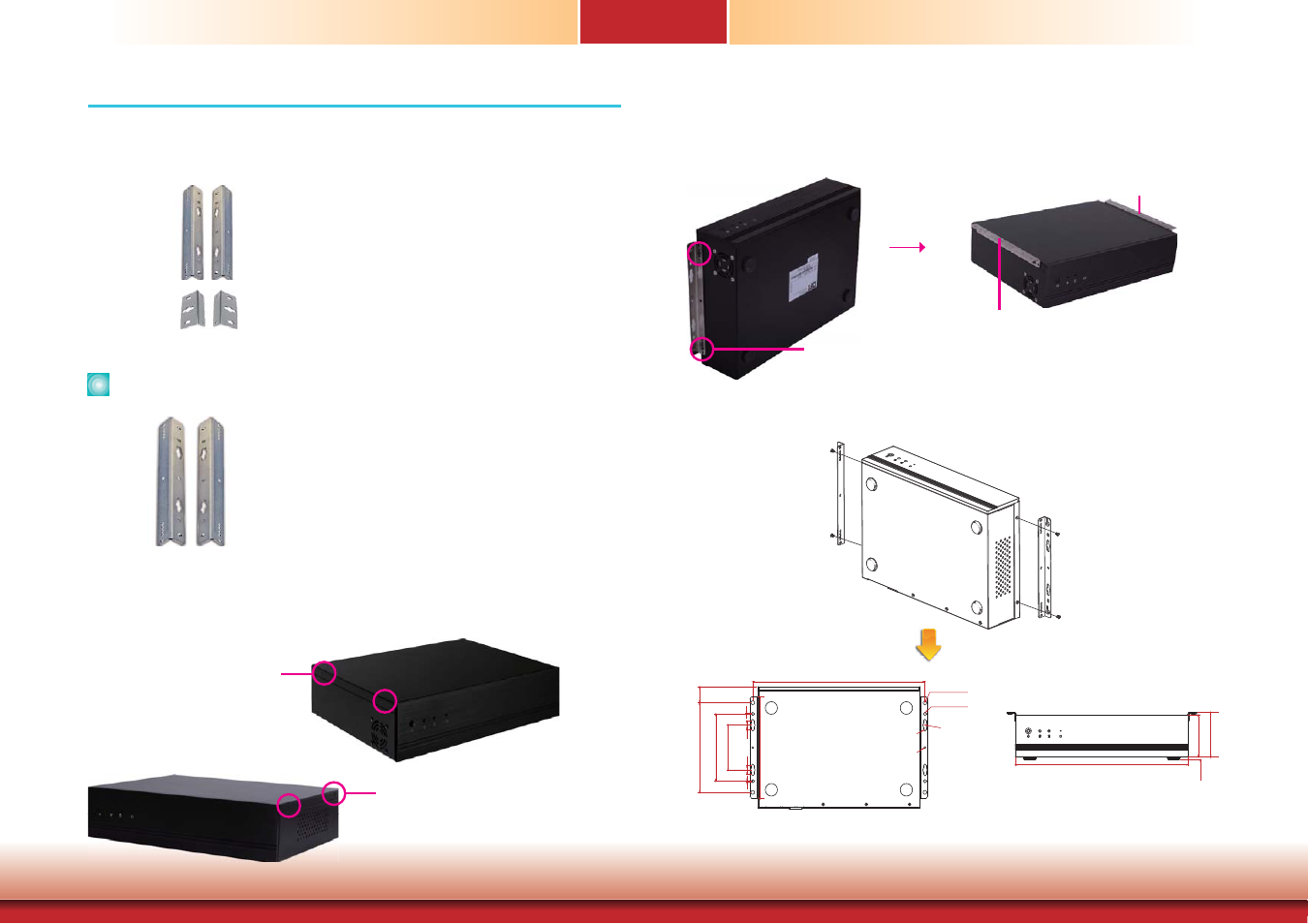 Chapter 6 - mounting options, Wall mount, Chapter 6 chapter 6 - mounting options | DFI DT122-SB Manual User Manual | Page 30 / 85
