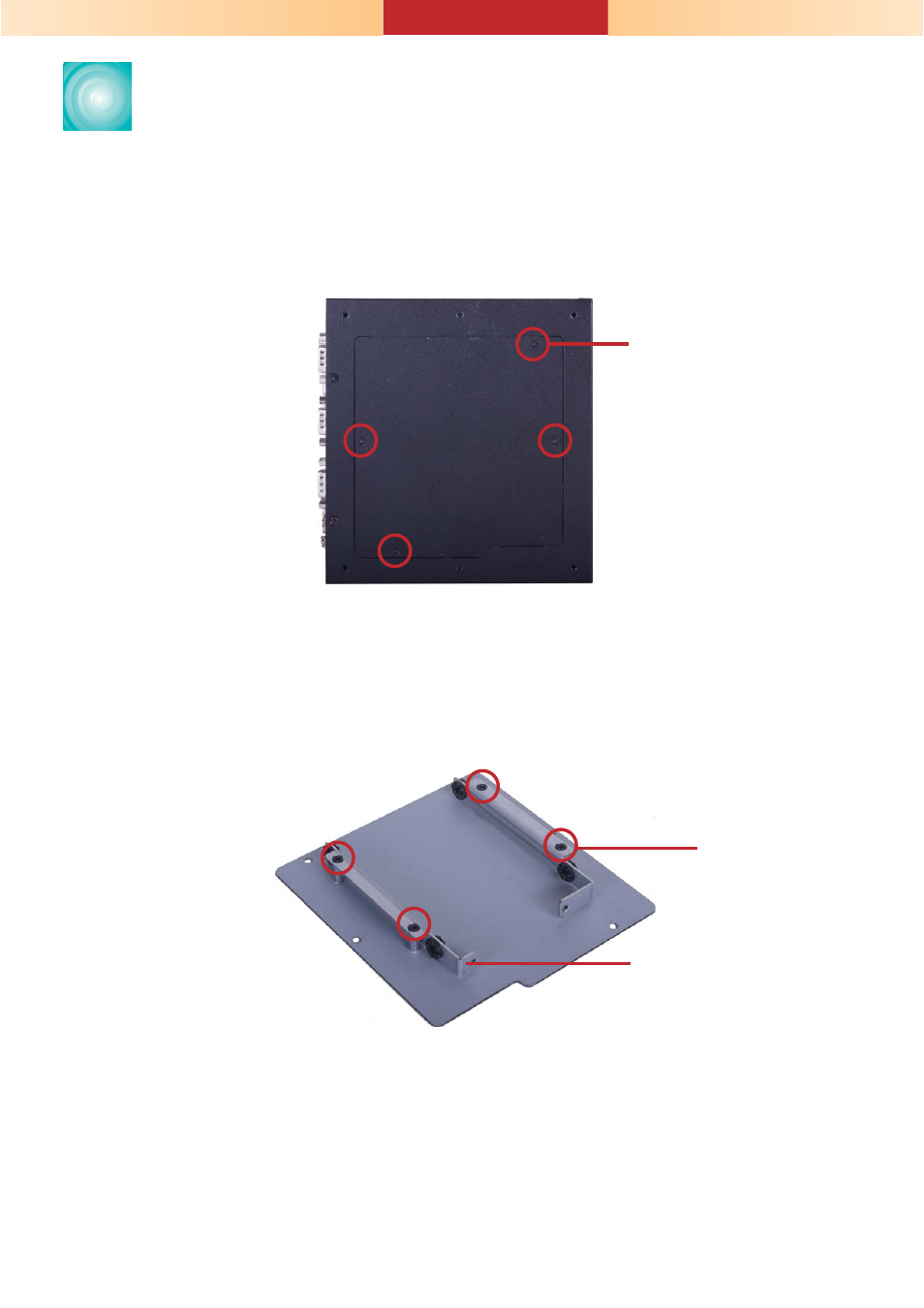 Installing a 2.5" sata drive | DFI ES520-CD Installation Guide User Manual | Page 2 / 5