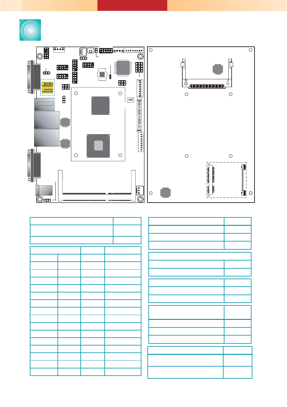 Board layout and jumper settings, Top bottom | DFI ES520-CD Installation Guide User Manual | Page 5 / 5