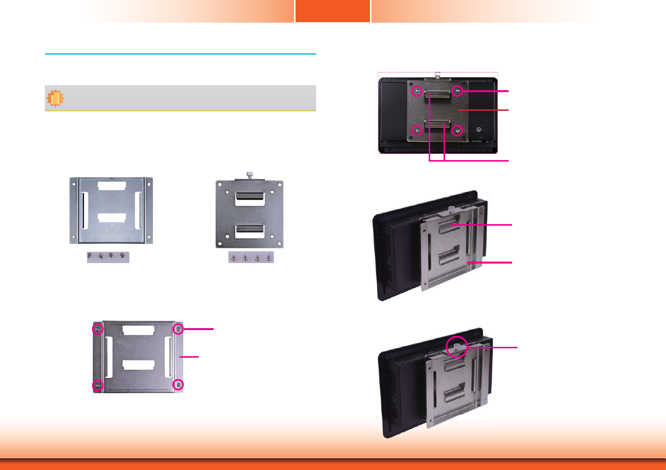 Chapter 5 - mounting options, Wall mount, Chapter 5 chapter 5 - mounting options wall mount | DFI KS210-IMX6 Manual User Manual | Page 33 / 41