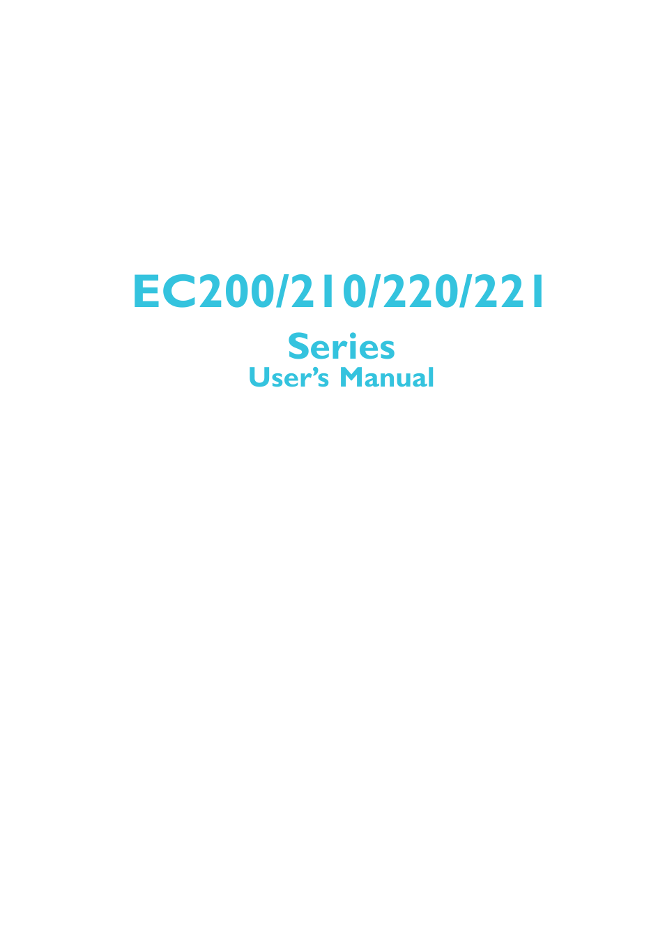 DFI EC200 Series User Manual | 204 pages