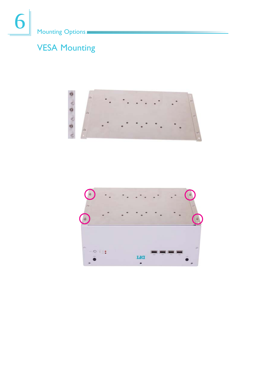 Vesa mounting | DFI EC200 Series User Manual | Page 116 / 204