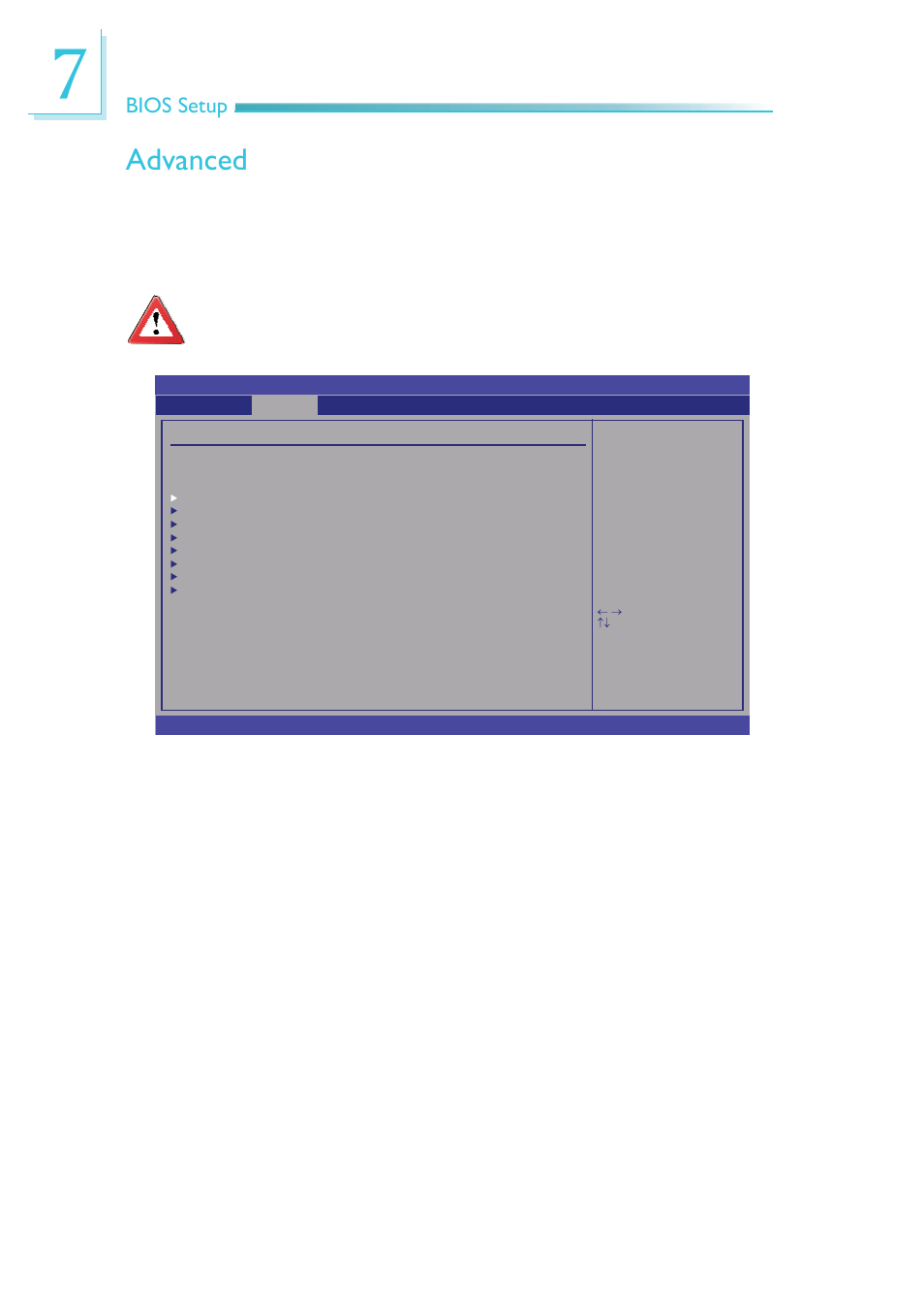 Advanced, Bios setup | DFI EC200 Series User Manual | Page 120 / 204