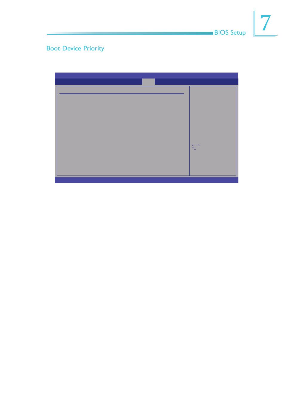 Bios setup, Boot device priority | DFI EC200 Series User Manual | Page 141 / 204