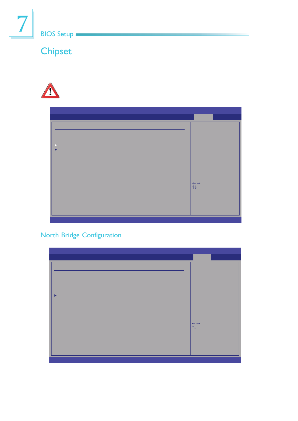 Chipset, Bios setup, North bridge configuration | DFI EC200 Series User Manual | Page 148 / 204