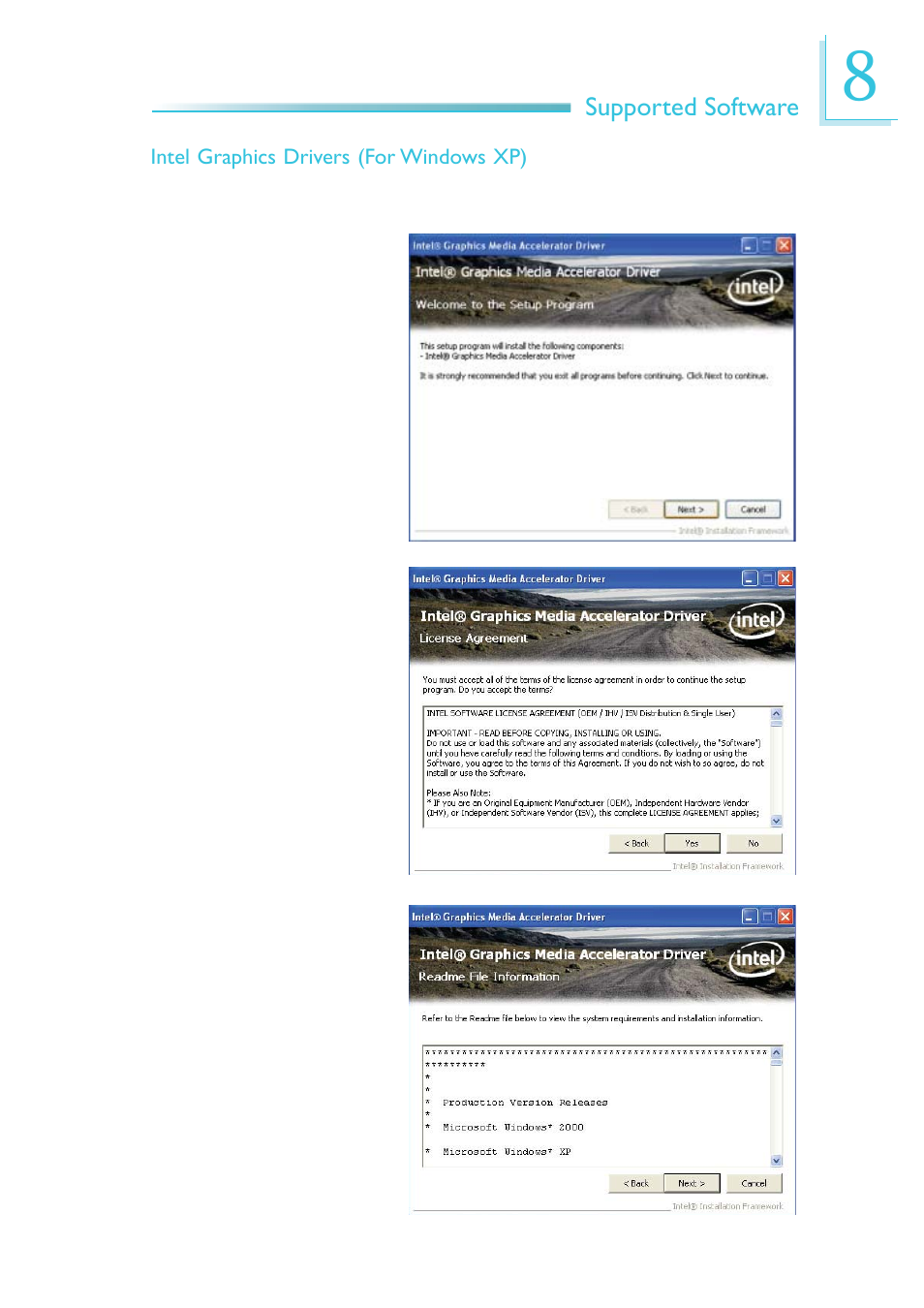 Supported software | DFI EC200 Series User Manual | Page 163 / 204