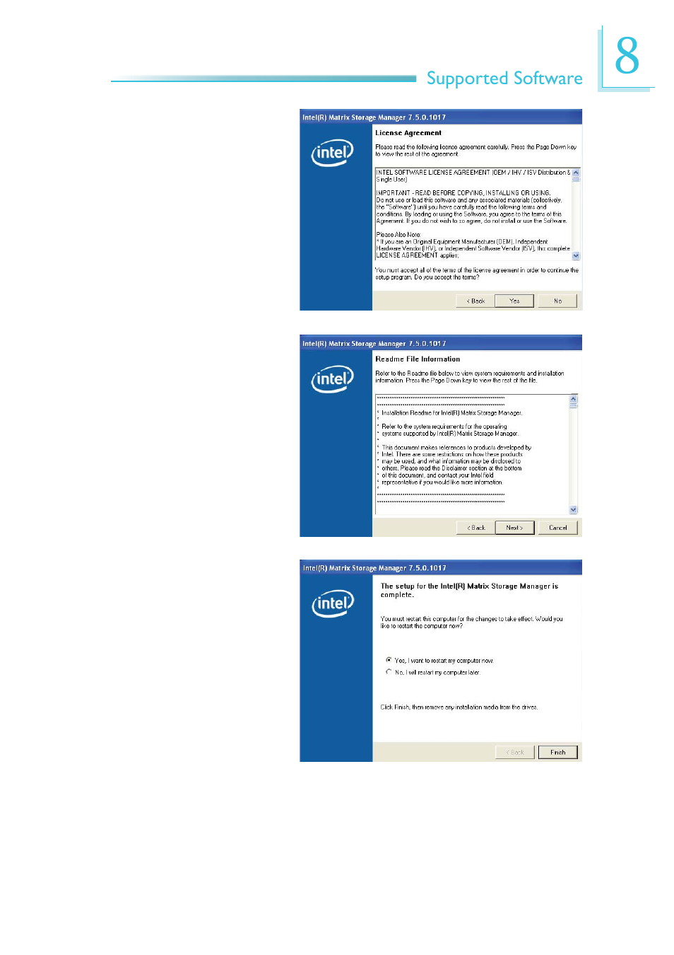 Supported software | DFI EC200 Series User Manual | Page 171 / 204