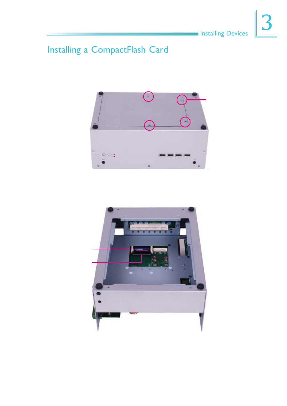 Installing a compactflash card | DFI EC200 Series User Manual | Page 43 / 204