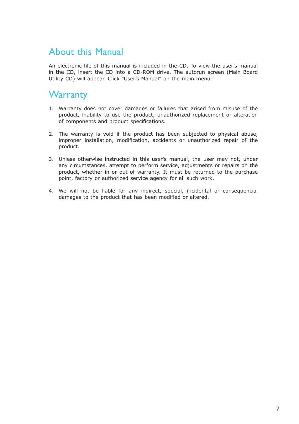 About this manual, Warranty | DFI EC200 Series User Manual | Page 7 / 204