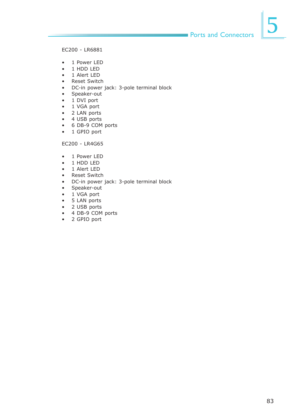 DFI EC200 Series User Manual | Page 83 / 204