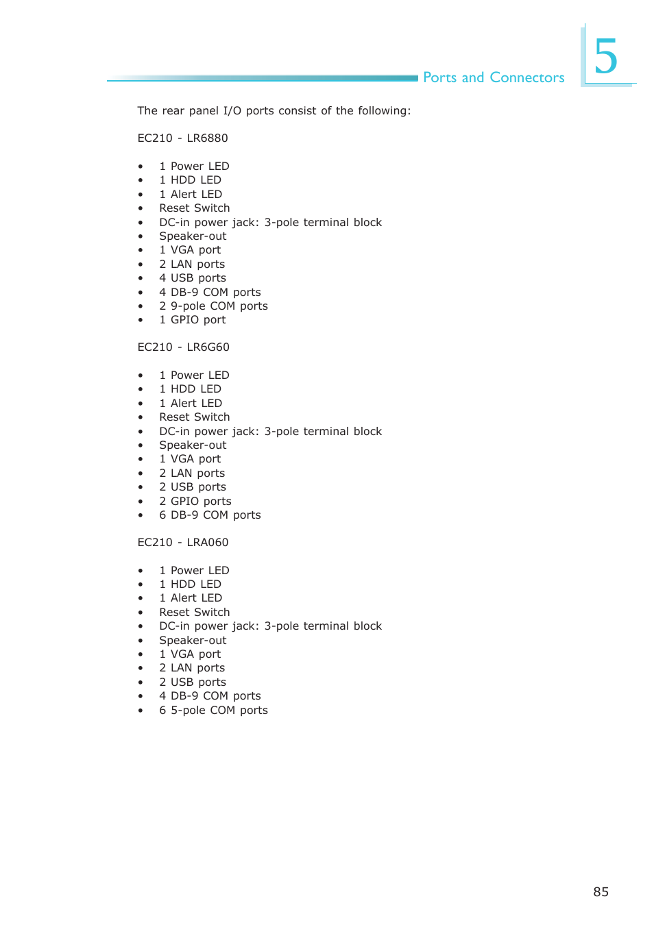 DFI EC200 Series User Manual | Page 85 / 204