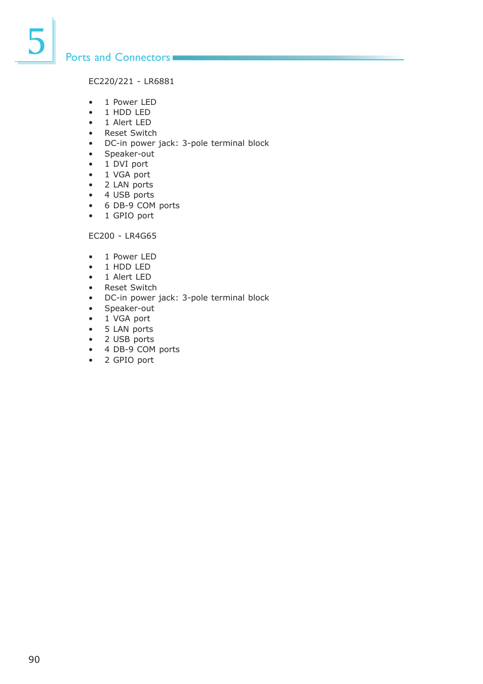 DFI EC200 Series User Manual | Page 90 / 204