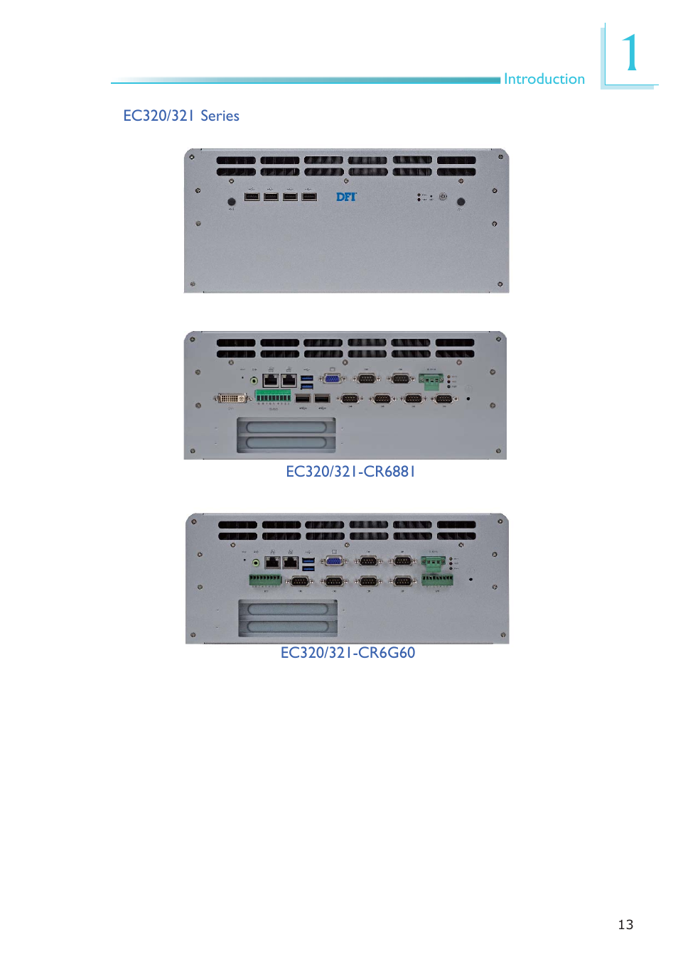 DFI EC300 Series User Manual | Page 13 / 206