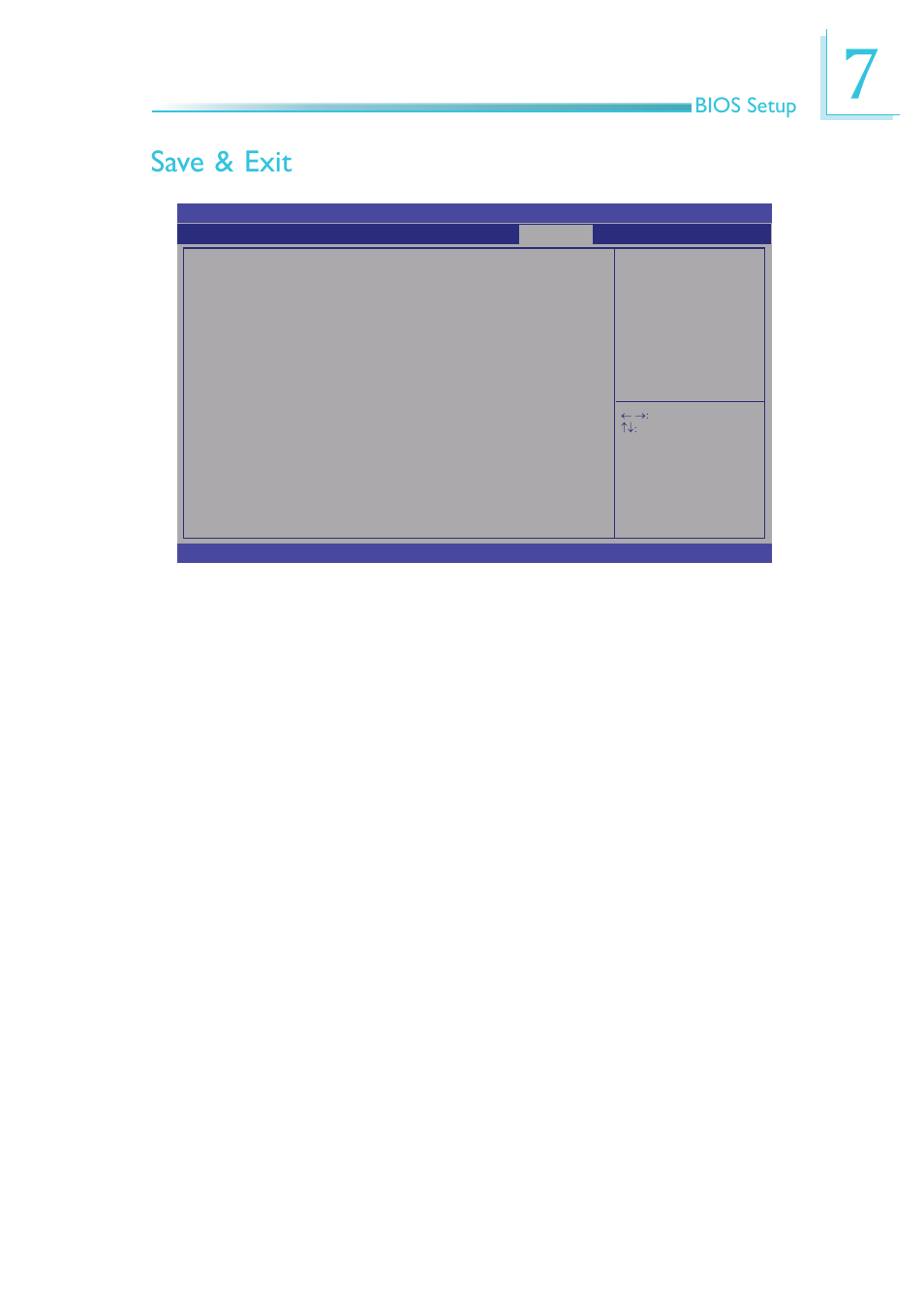 Save & exit, Bios setup | DFI EC300 Series User Manual | Page 153 / 206