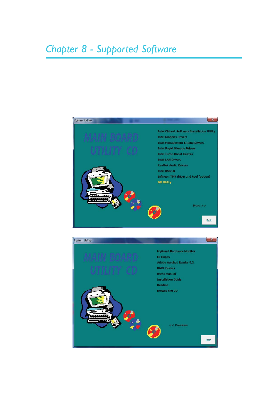 Chapter 8 - supported software | DFI EC300 Series User Manual | Page 155 / 206