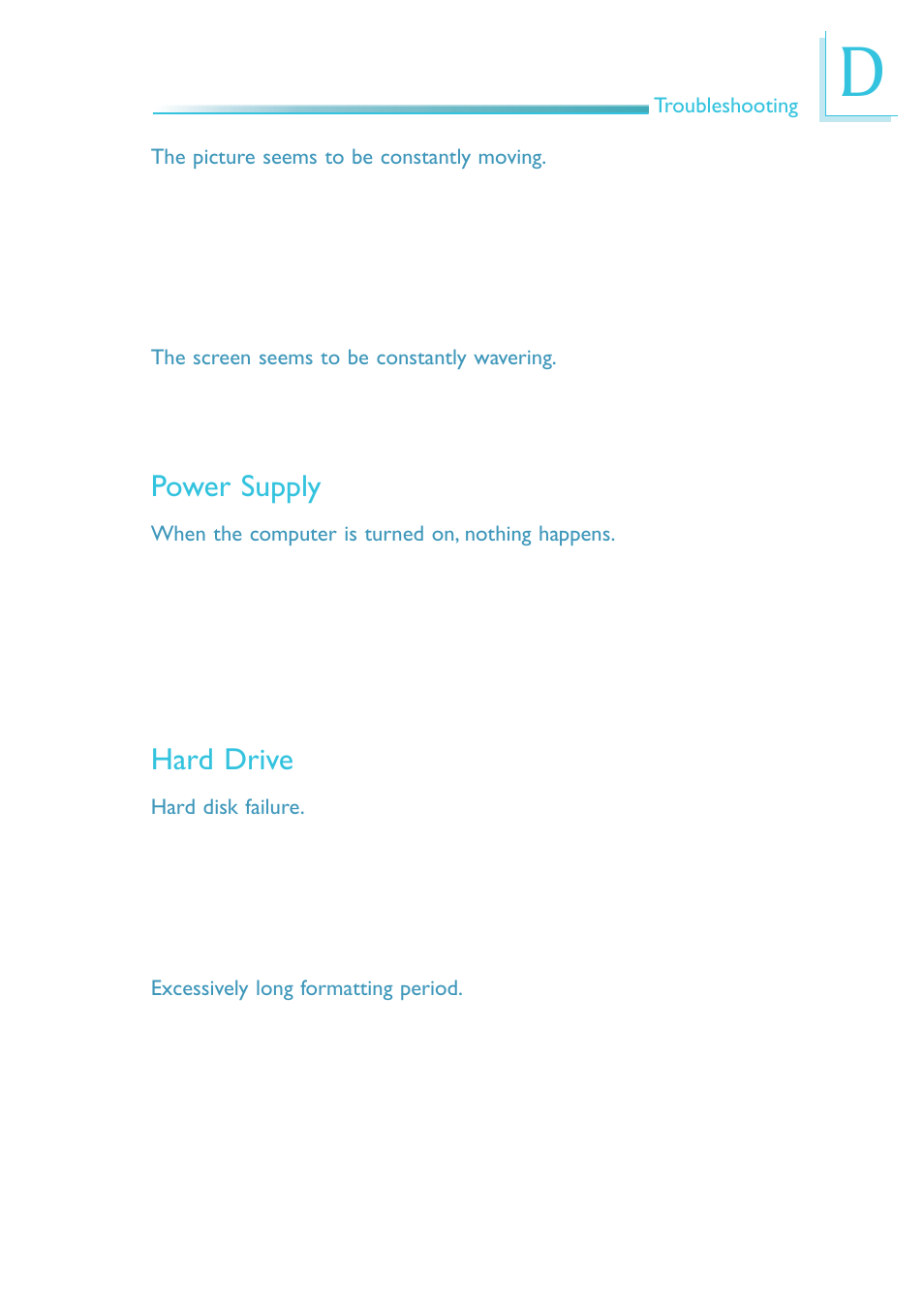 Power supply, Hard drive | DFI EC300 Series User Manual | Page 205 / 206