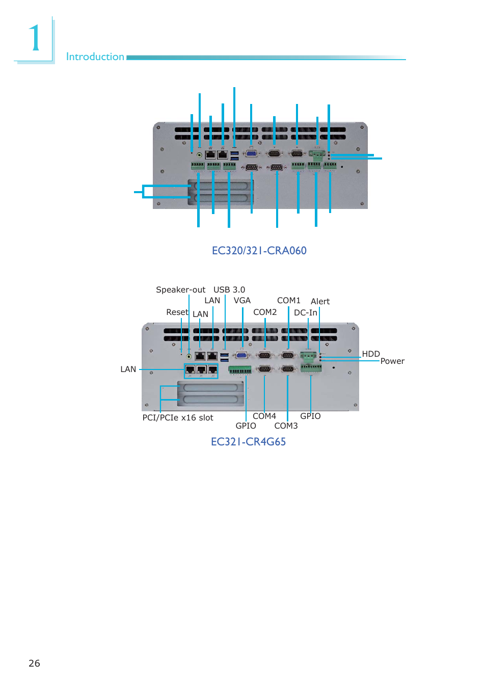 DFI EC300 Series User Manual | Page 26 / 206