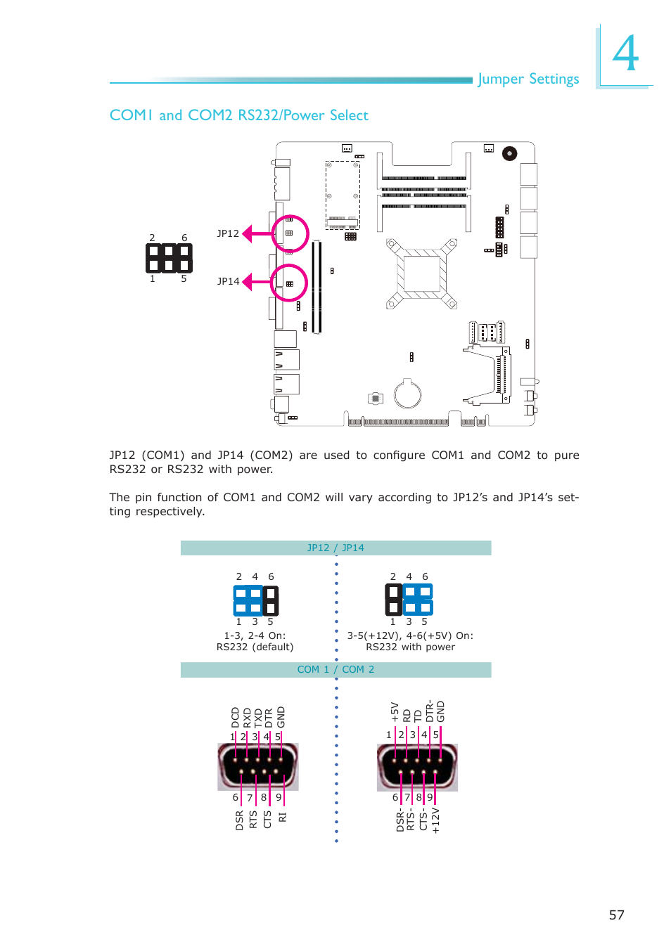 Jumper settings | DFI EC300 Series User Manual | Page 57 / 206