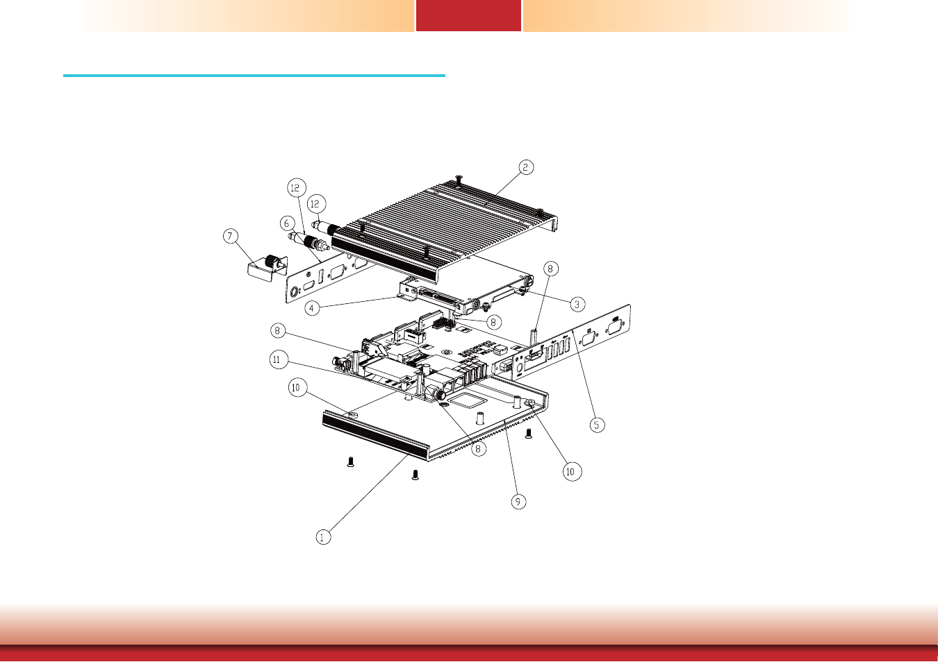 Appendix d - exploded diagram, Appendix d appendix d - exploded diagram | DFI EC700-BT Manual User Manual | Page 71 / 71