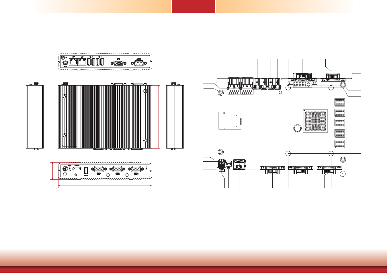 Mechanical dimensions, Chapter 1 | DFI EC700-BT Manual User Manual | Page 9 / 71