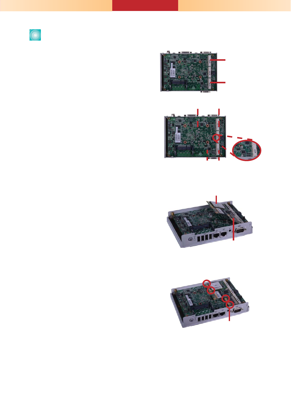 Installing a mini pcie and/or msata card | DFI EC800-CD User Manual | Page 3 / 4