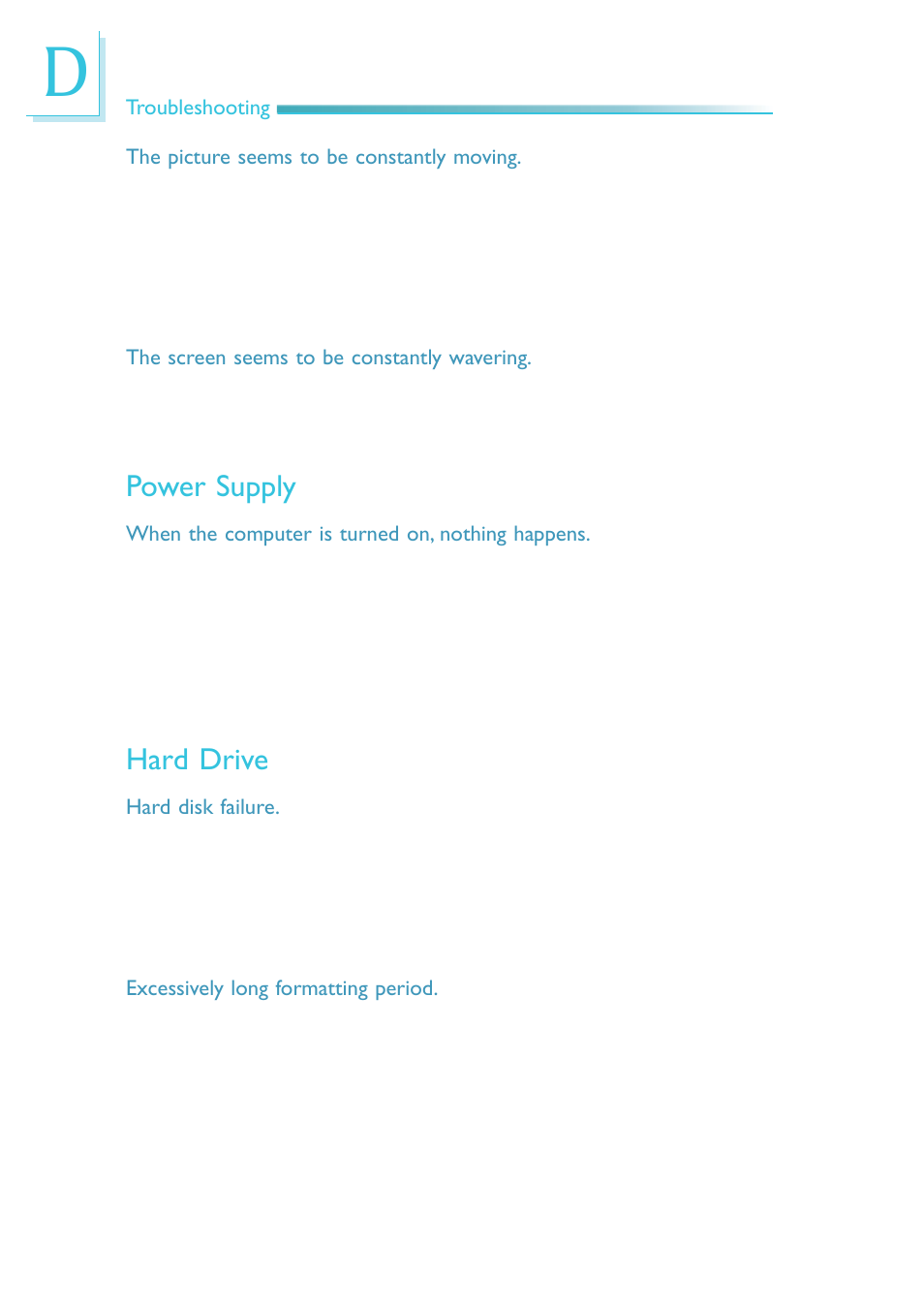 Power supply, Hard drive | DFI DS912-OT Manual User Manual | Page 122 / 123