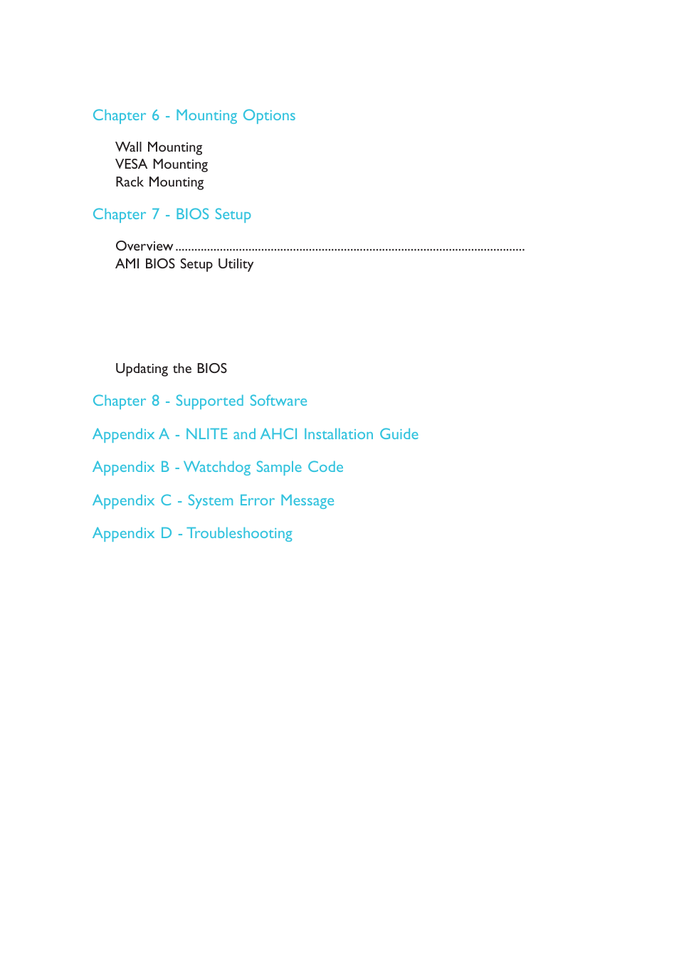 DFI DS912-OT Manual User Manual | Page 6 / 123