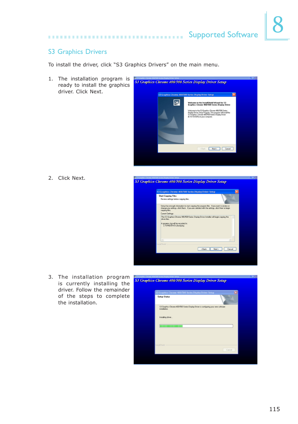 Supported software | DFI ES121-LR User Manual | Page 115 / 175