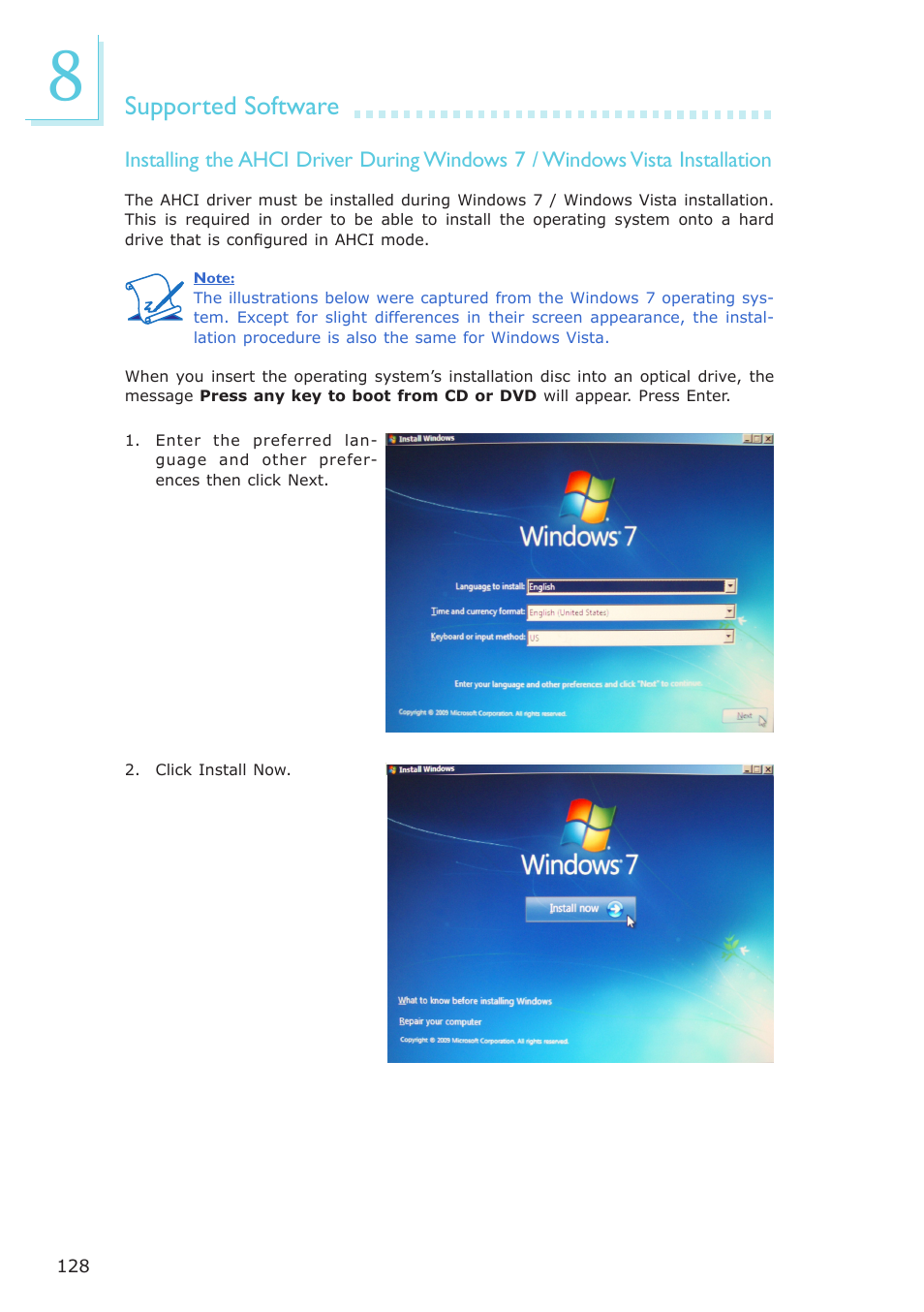 Supported software | DFI ES121-LR User Manual | Page 128 / 175