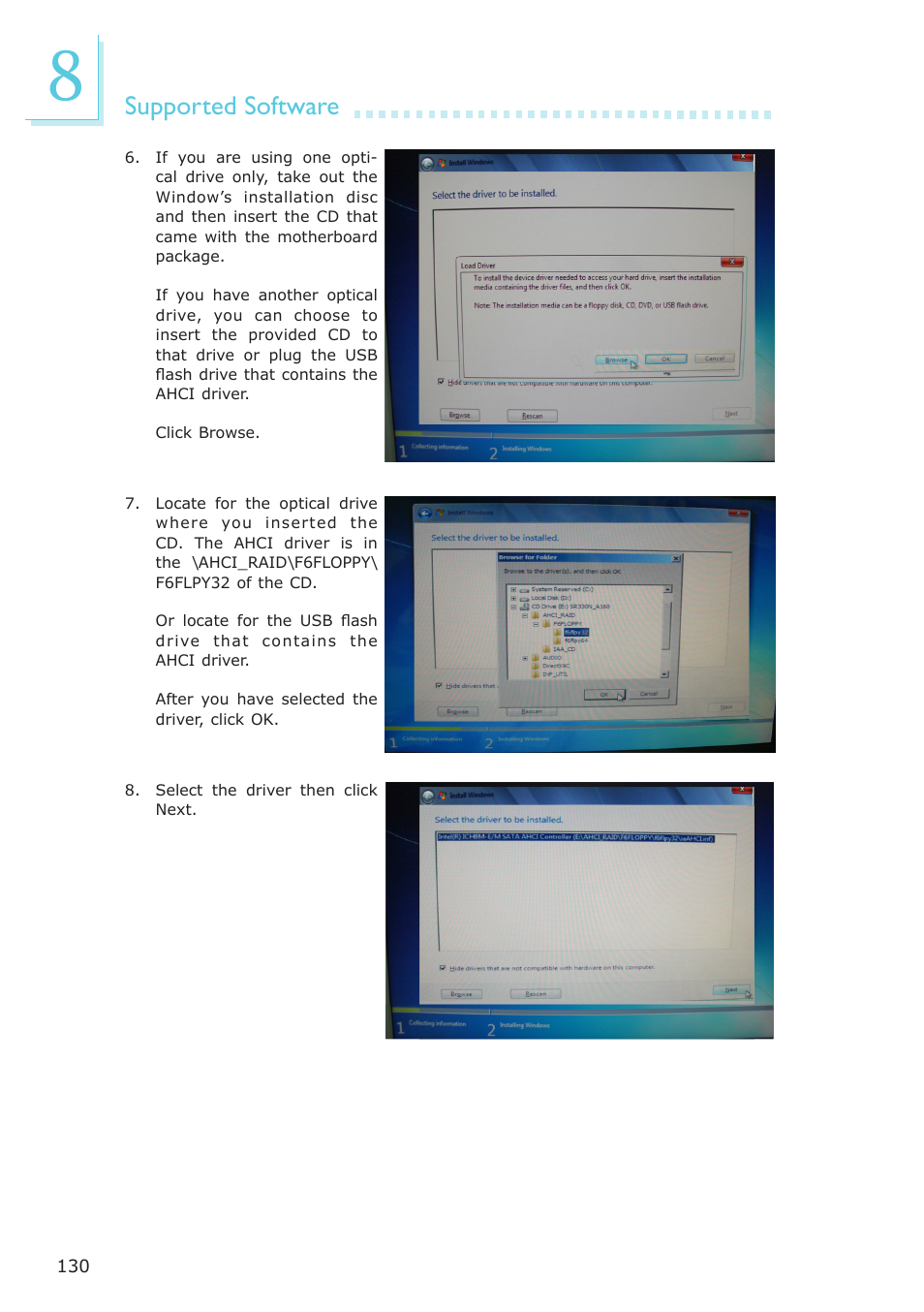 Supported software | DFI ES121-LR User Manual | Page 130 / 175