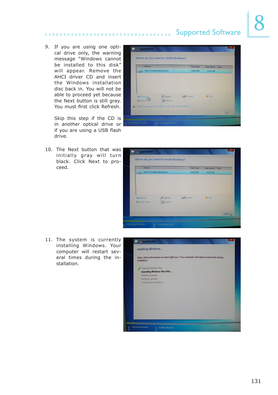 Supported software | DFI ES121-LR User Manual | Page 131 / 175