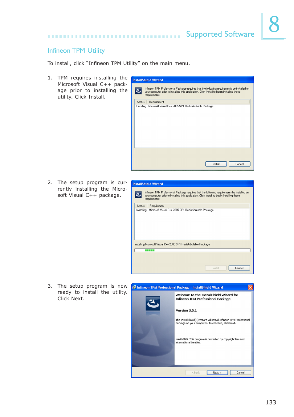 Supported software | DFI ES121-LR User Manual | Page 133 / 175