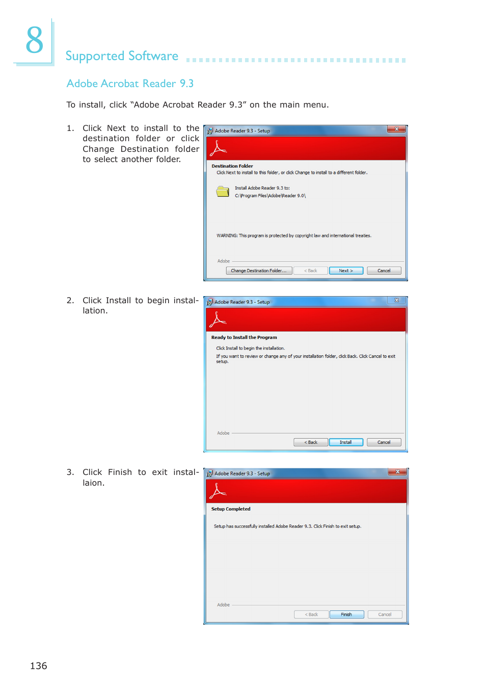 Supported software | DFI ES121-LR User Manual | Page 136 / 175