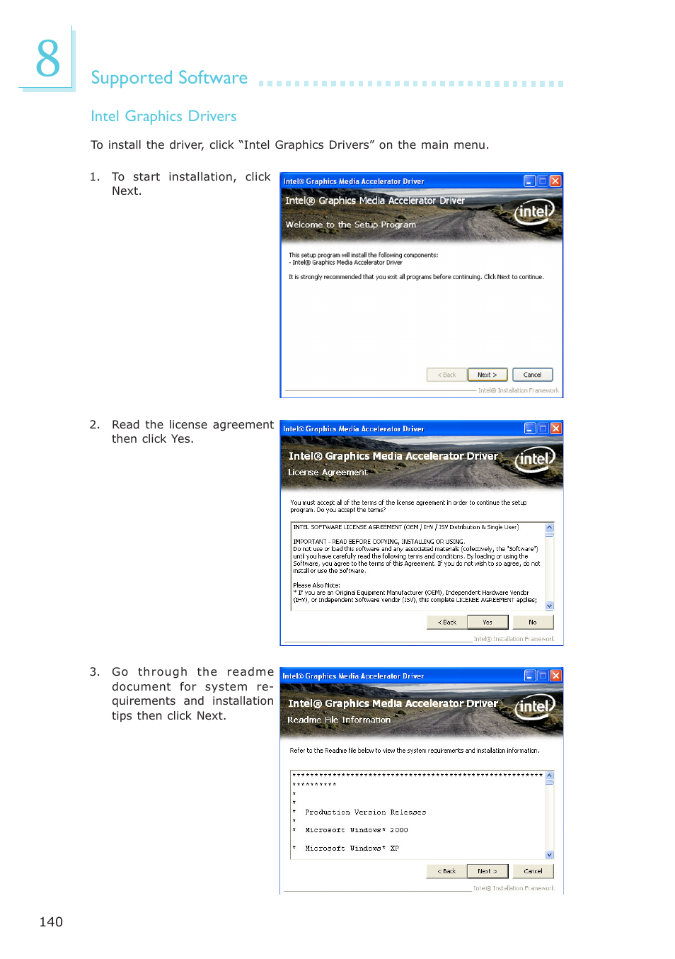 Supported software | DFI ES121-LR User Manual | Page 140 / 175