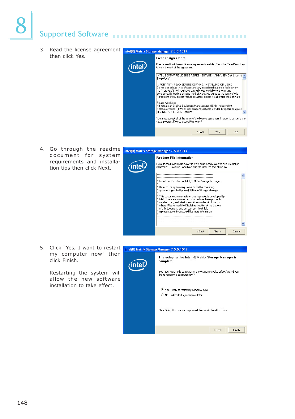 Supported software | DFI ES121-LR User Manual | Page 148 / 175