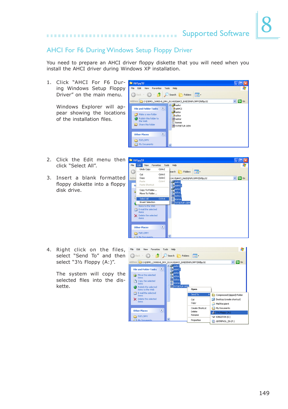 Supported software | DFI ES121-LR User Manual | Page 149 / 175