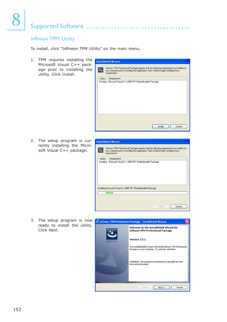 Supported software | DFI ES121-LR User Manual | Page 152 / 175