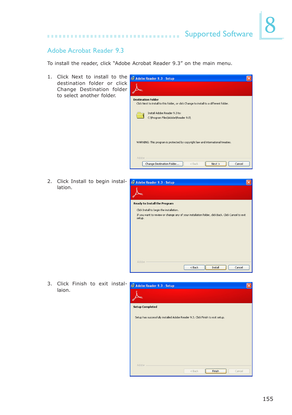 Supported software | DFI ES121-LR User Manual | Page 155 / 175