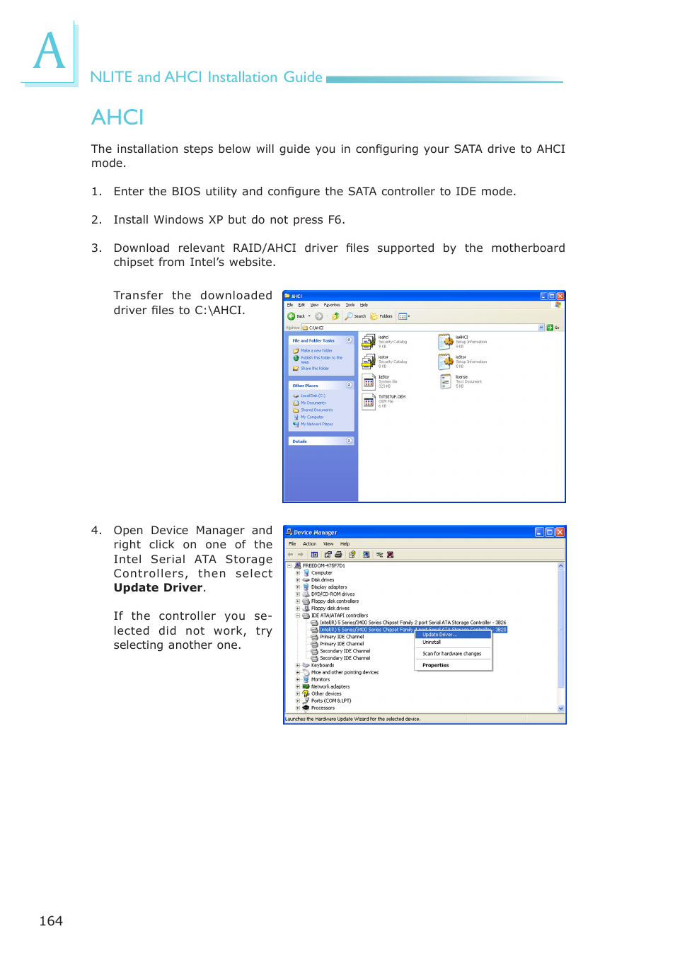 Ahci | DFI ES121-LR User Manual | Page 164 / 175